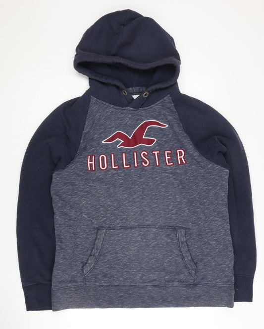 Hollister Men's Blue XL Pullover Hoodie