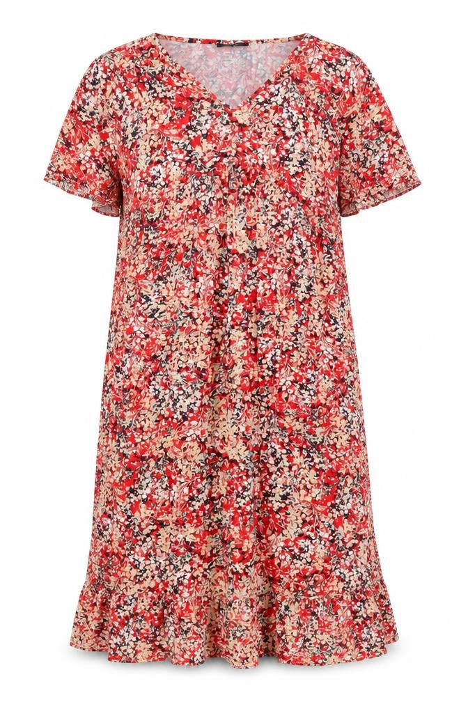 Wallis Women's Red Floral Dress Size 10