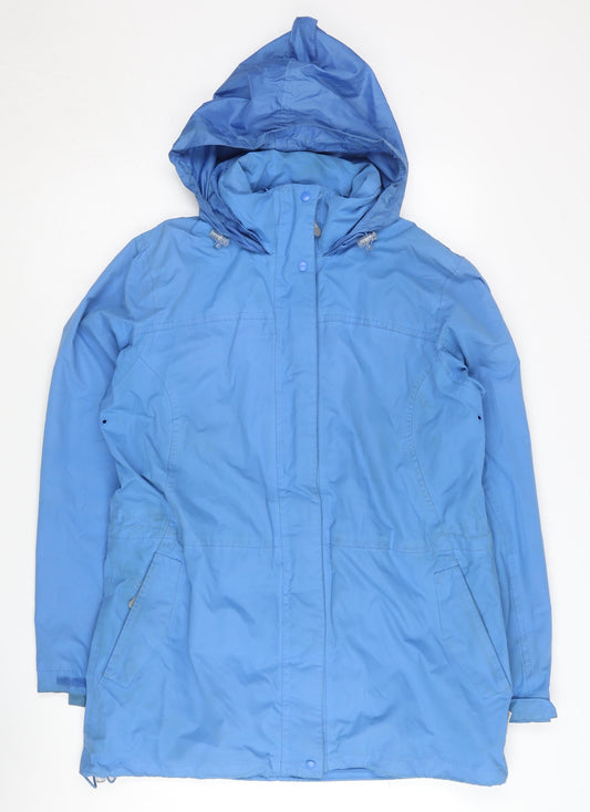 Regatta Women's Blue Waterproof Hooded Anorak Jacket Size 12