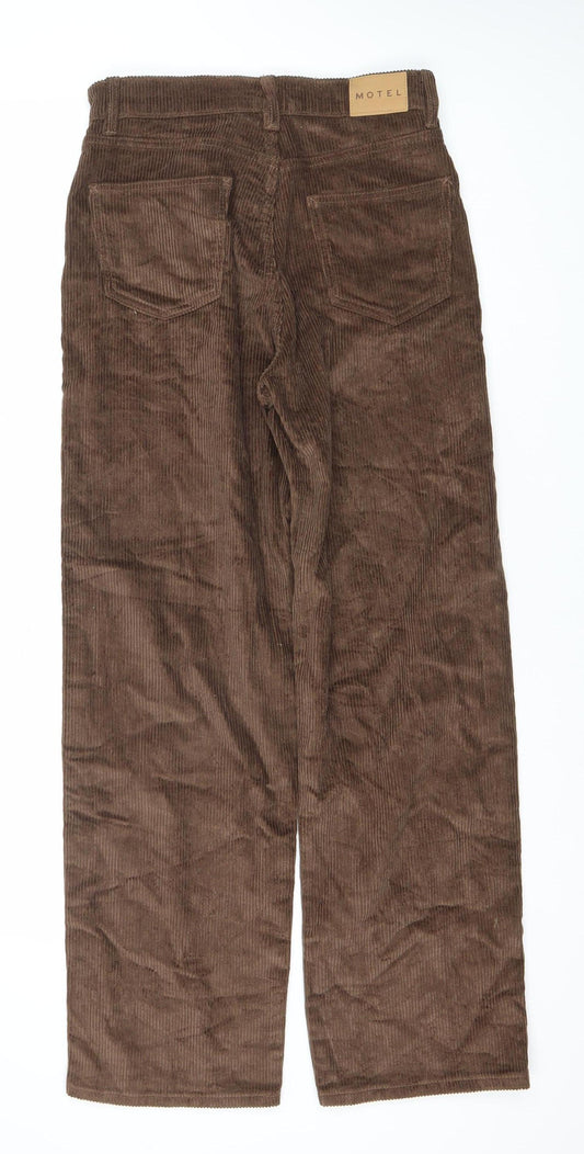Motel Women's Brown Corduroy Trousers, Size 31