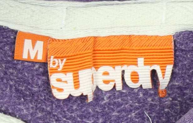 Superdry Women's Purple Full Zip Hoodie - Medium