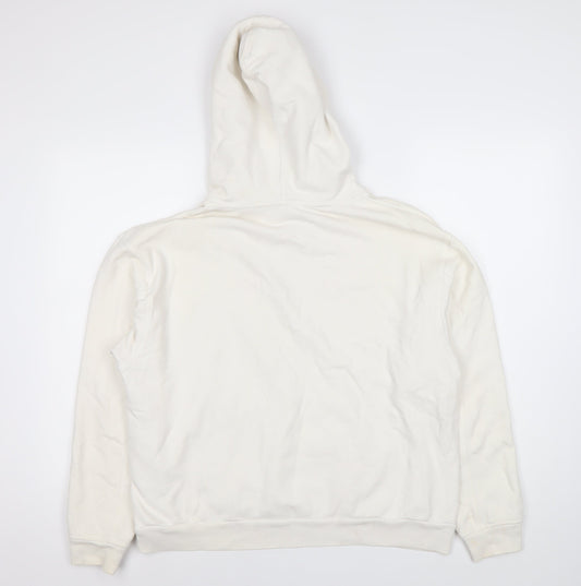 Levi's Women's White Pullover Hoodie - Size S, Logo Design