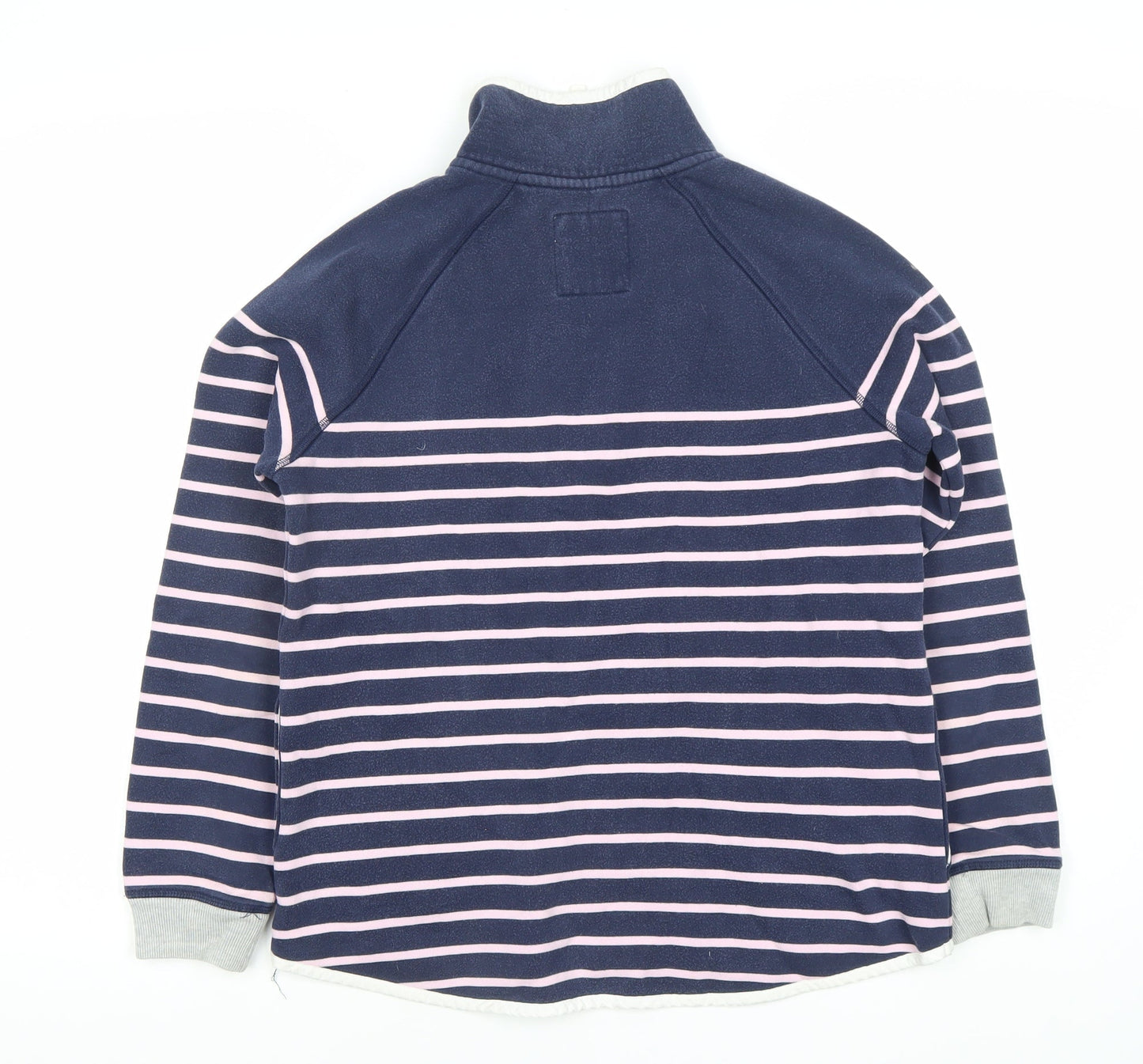 Crew Clothing Women's Blue Striped Pullover Sweatshirt 12