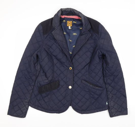 Joules Women's Navy Quilted Jacket M Casual