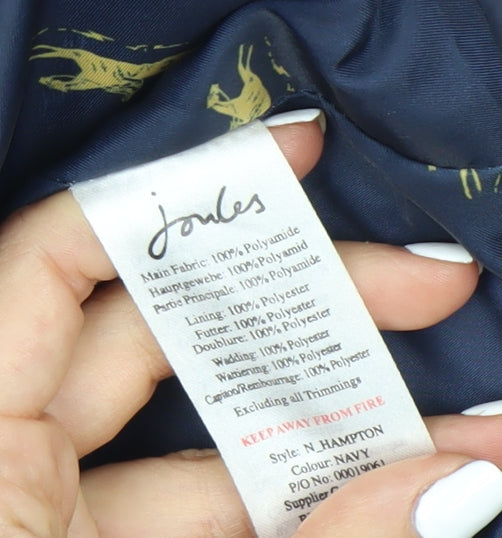 Joules Women's Navy Quilted Jacket M Casual