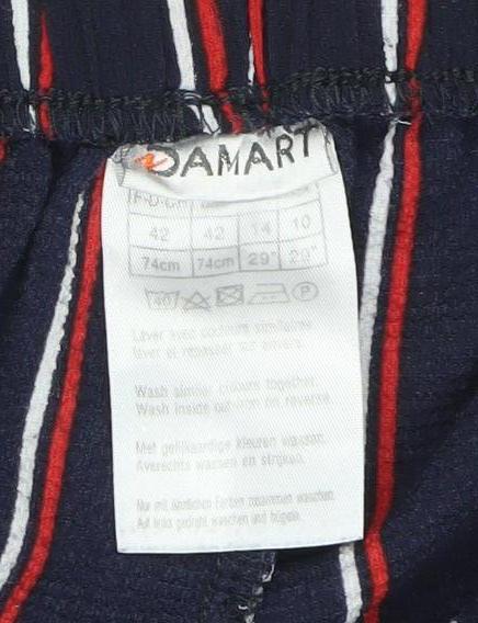 Zara Women's Multicoloured Striped Trousers - Size 14