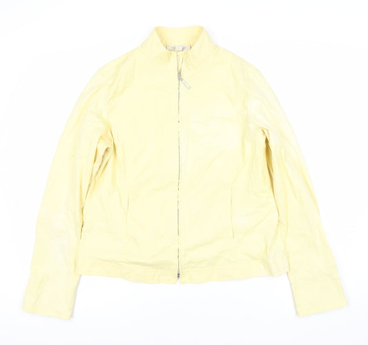 Laura Ashley Women's Yellow Casual Zip Jacket Size 16