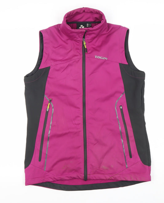 TOG 24 Women's Pink Sleeveless Waistcoat Size 10-12