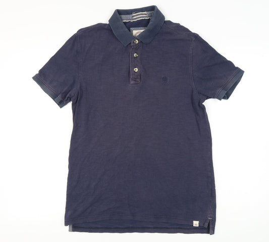 Fat Face Men's Blue Cotton Polo Shirt M