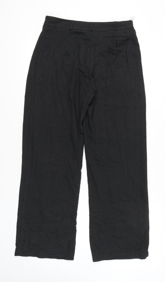 Klass Women's Black Wide-Leg Trousers Size 14