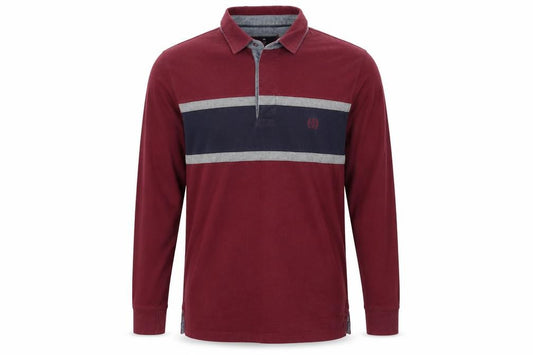 Marks and Spencer Mens Red Long Sleeve Polo M