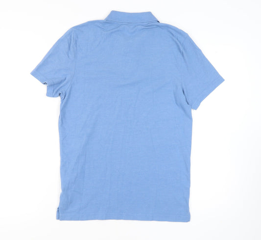 Hollister Men's Blue Classic Polo Shirt Size M