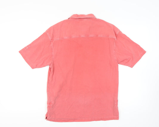 Marks and Spencer Red Short Sleeve Polo for Men