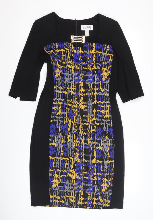 Joseph Ribkoff Women's UK 12 Black Multicoloured Dress