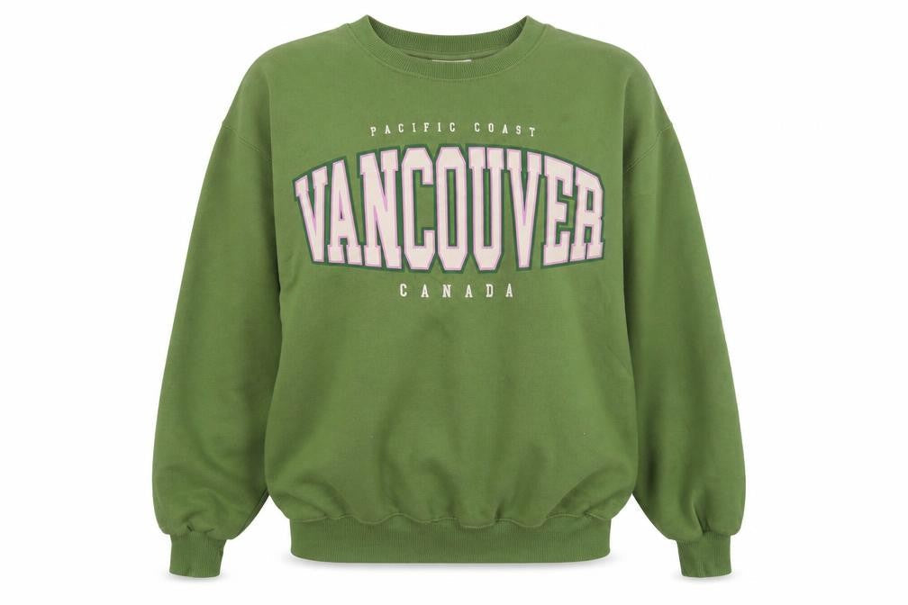 Pull&Bear Womens Green Graphic Sweatshirt, S