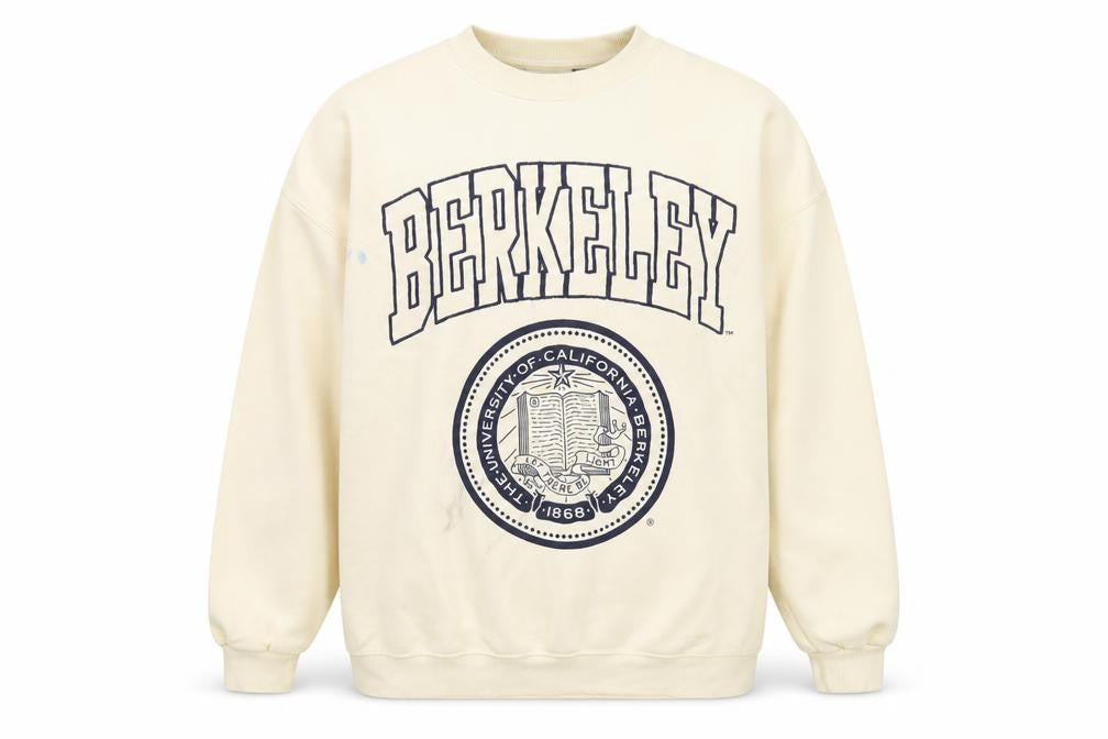 Pull & Bear Unisex Ivory UC Berkeley Sweatshirt S