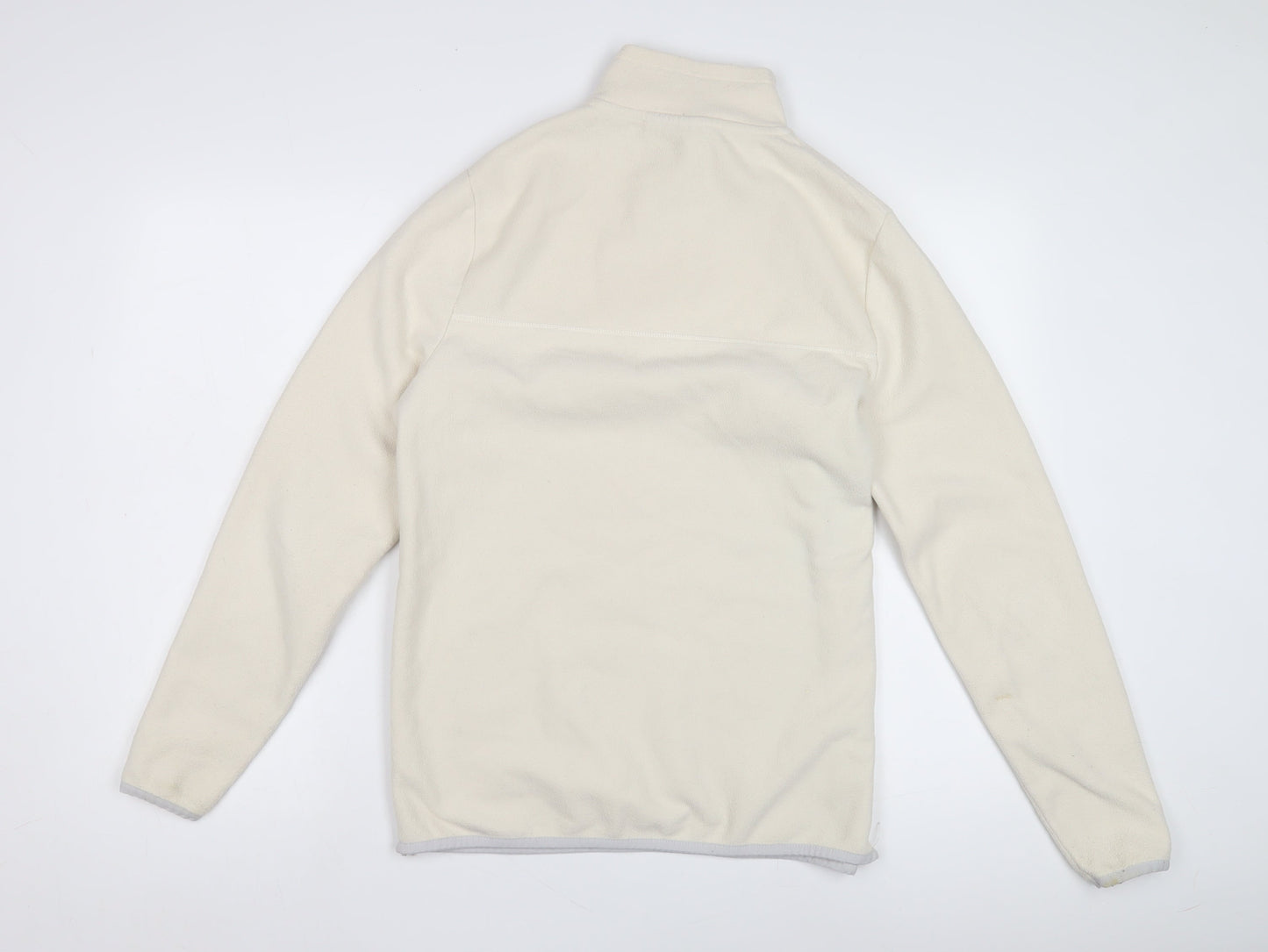 ASOS DESIGN Women's Ivory Sweatshirt, S, Casual 1/2 Zip