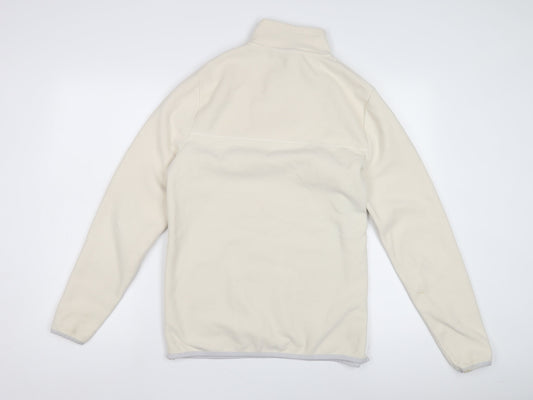 ASOS DESIGN Women's Ivory Sweatshirt, S, Casual 1/2 Zip