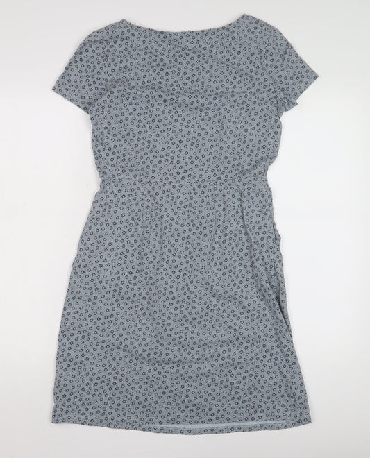 Boden Women's Blue Floral Shift Dress UK 8P