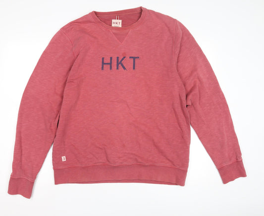 Hackett Men's Red Pullover Sweatshirt L