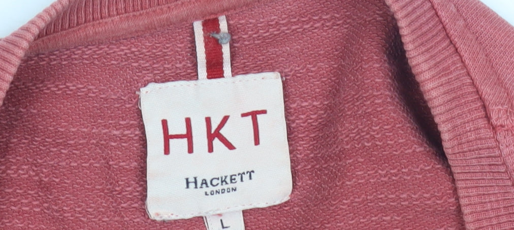 Hackett Men's Red Pullover Sweatshirt L