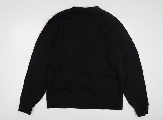 Russell Men's XL Black Christmas Graphic Sweatshirt