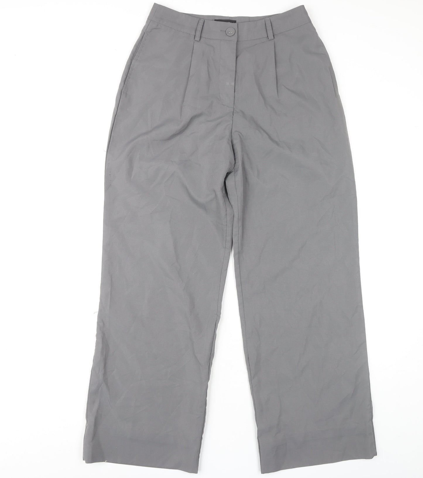 PrettyLittleThing Women's Grey Trousers, Size 8