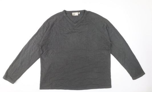 Zantos Men's Grey XL Acrylic Pullover Jumper