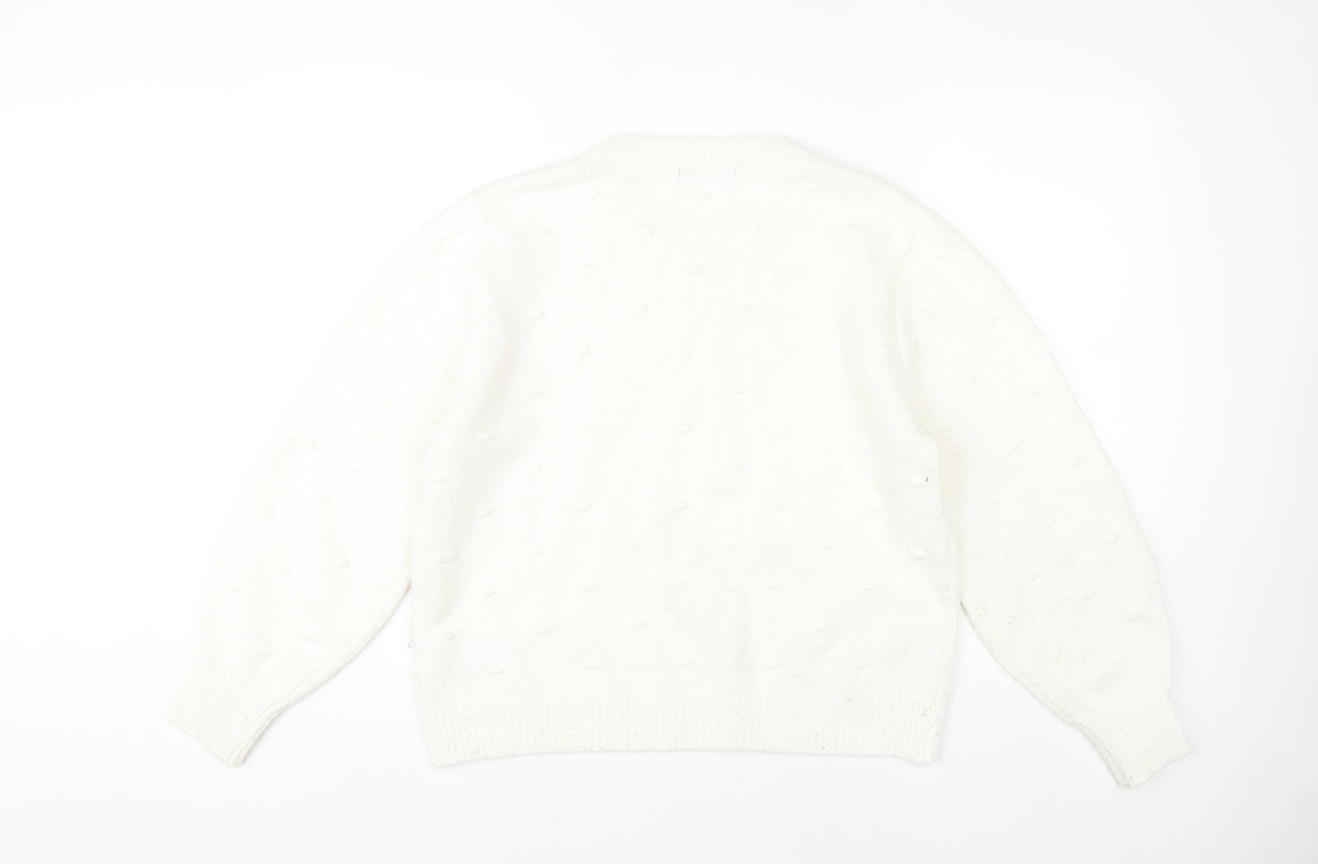 Marks and Spencer Women's White Pullover Jumper L