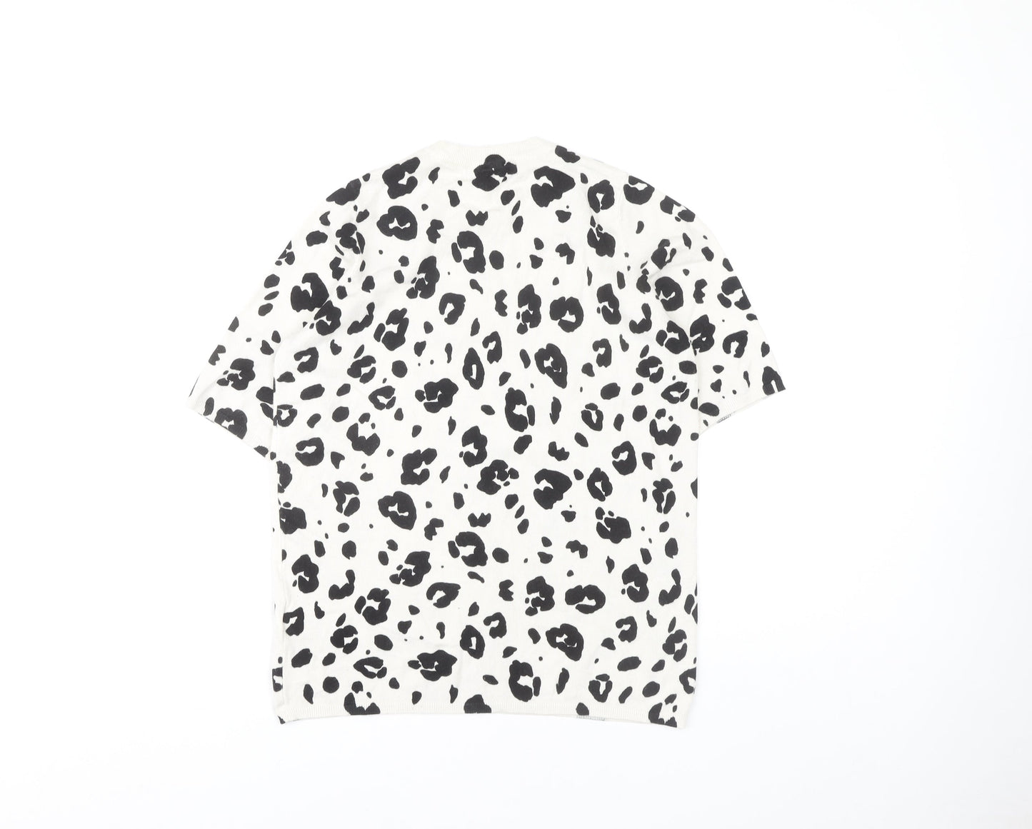 Marks and Spencer Women's M White Animal Print T-Shirt