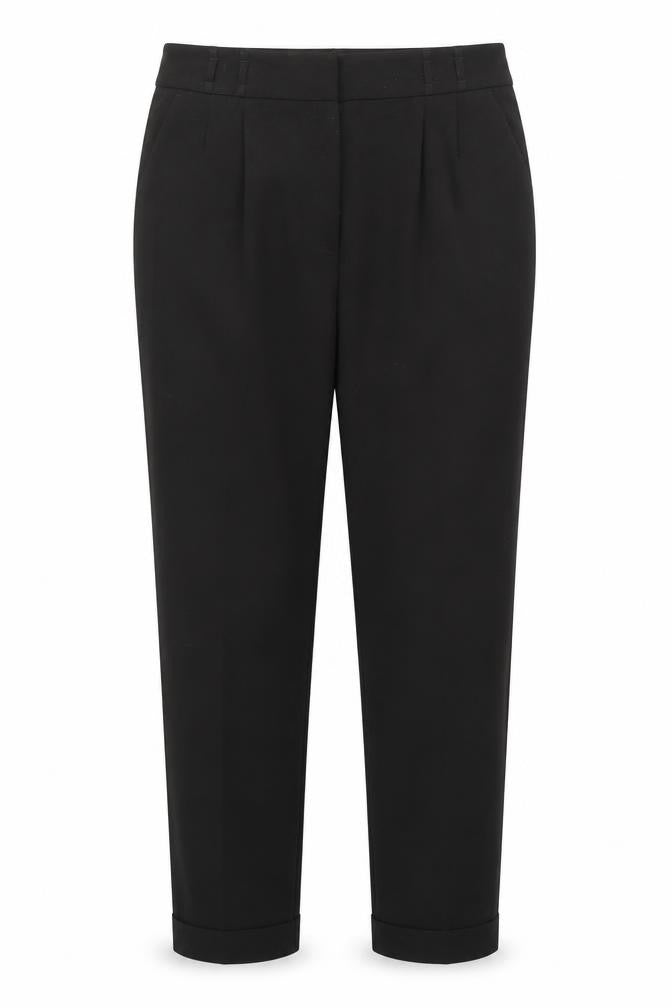 M&Co Women's Black Trousers Size 14, Regular Fit
