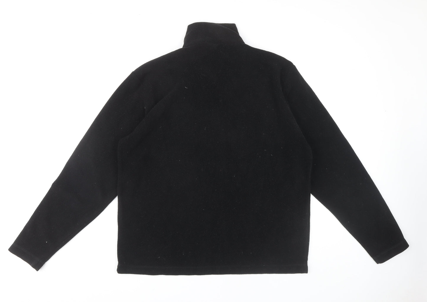 Campri Men's Black Pullover Fleece, Size L, Outdoor Essential