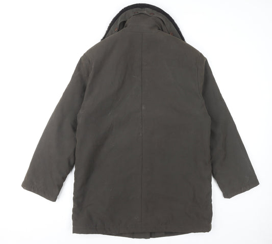 Berkertex Women's Green Mid-Length Coat Size 10-12