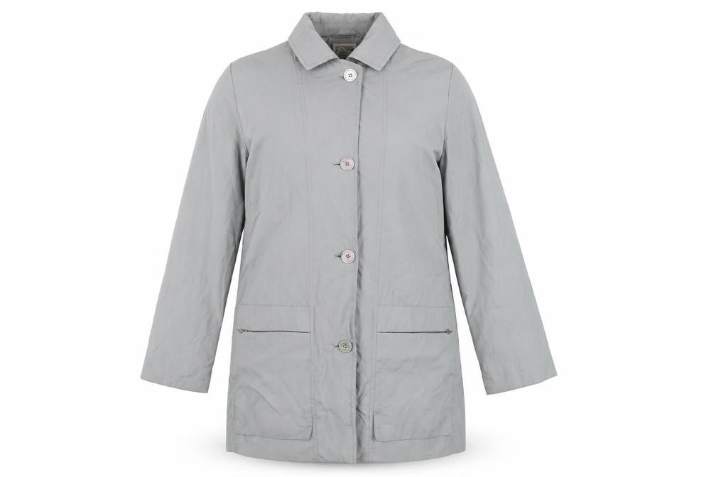 TravelSmith Women's Grey Overcoat, Size S