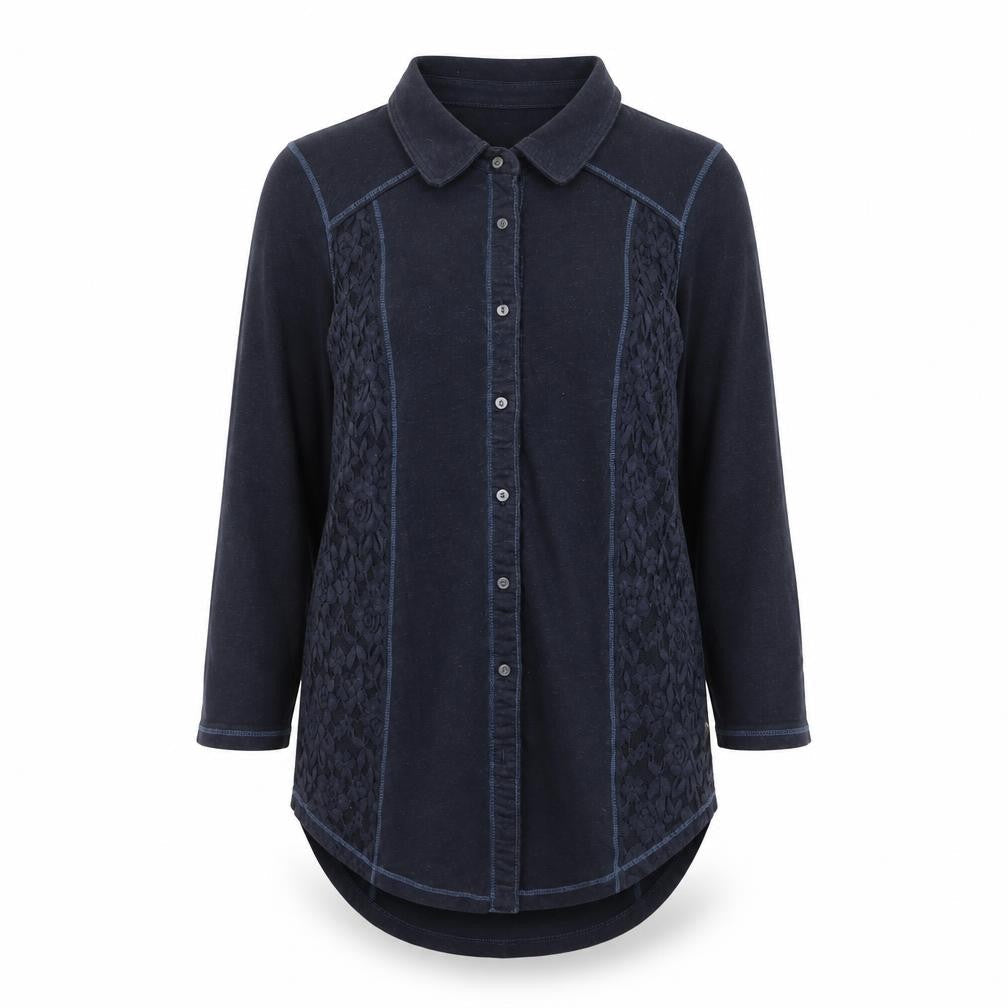 Womens UK Size M Hollister Black  Button-Up