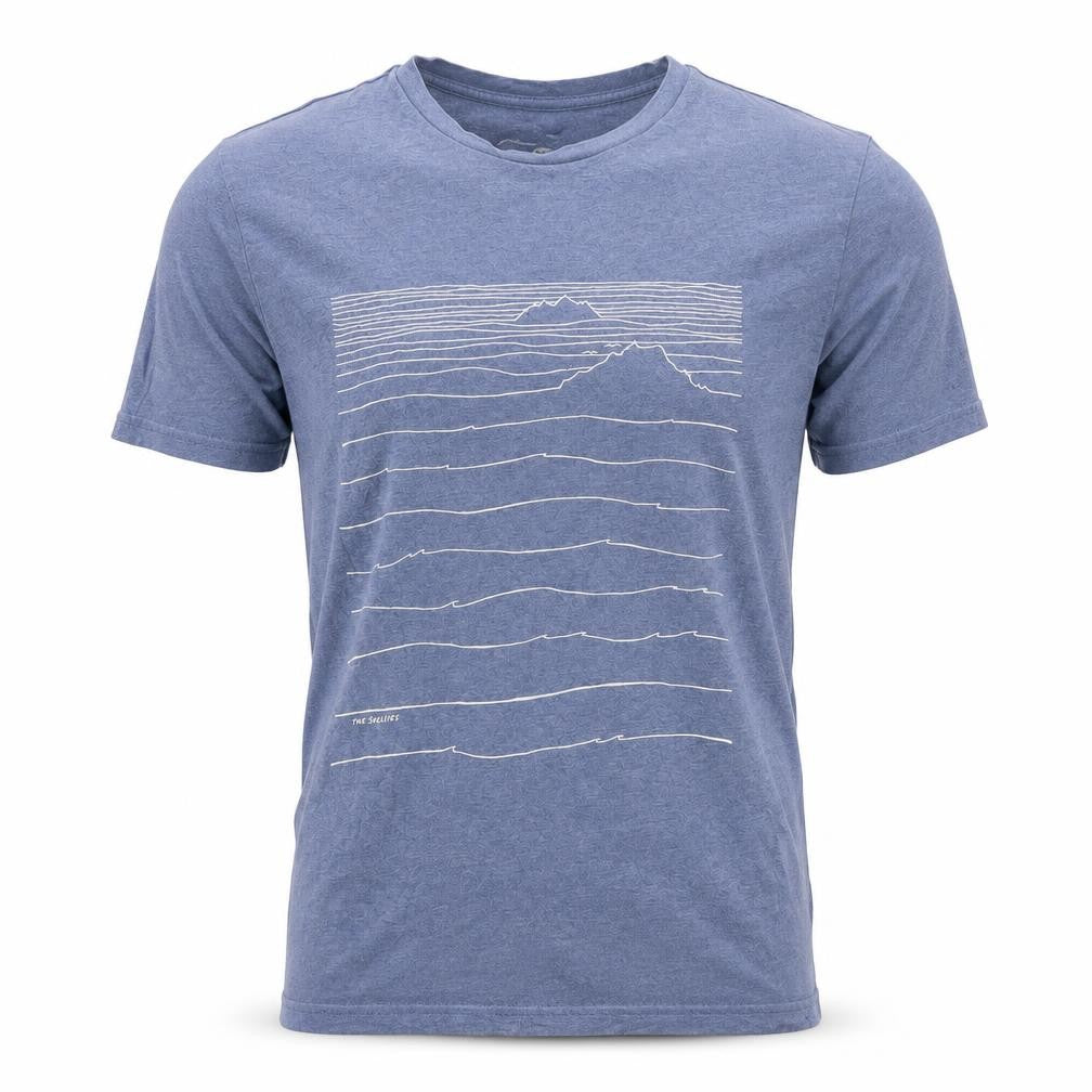 Our South Men's Blue Graphic Print T-Shirt S