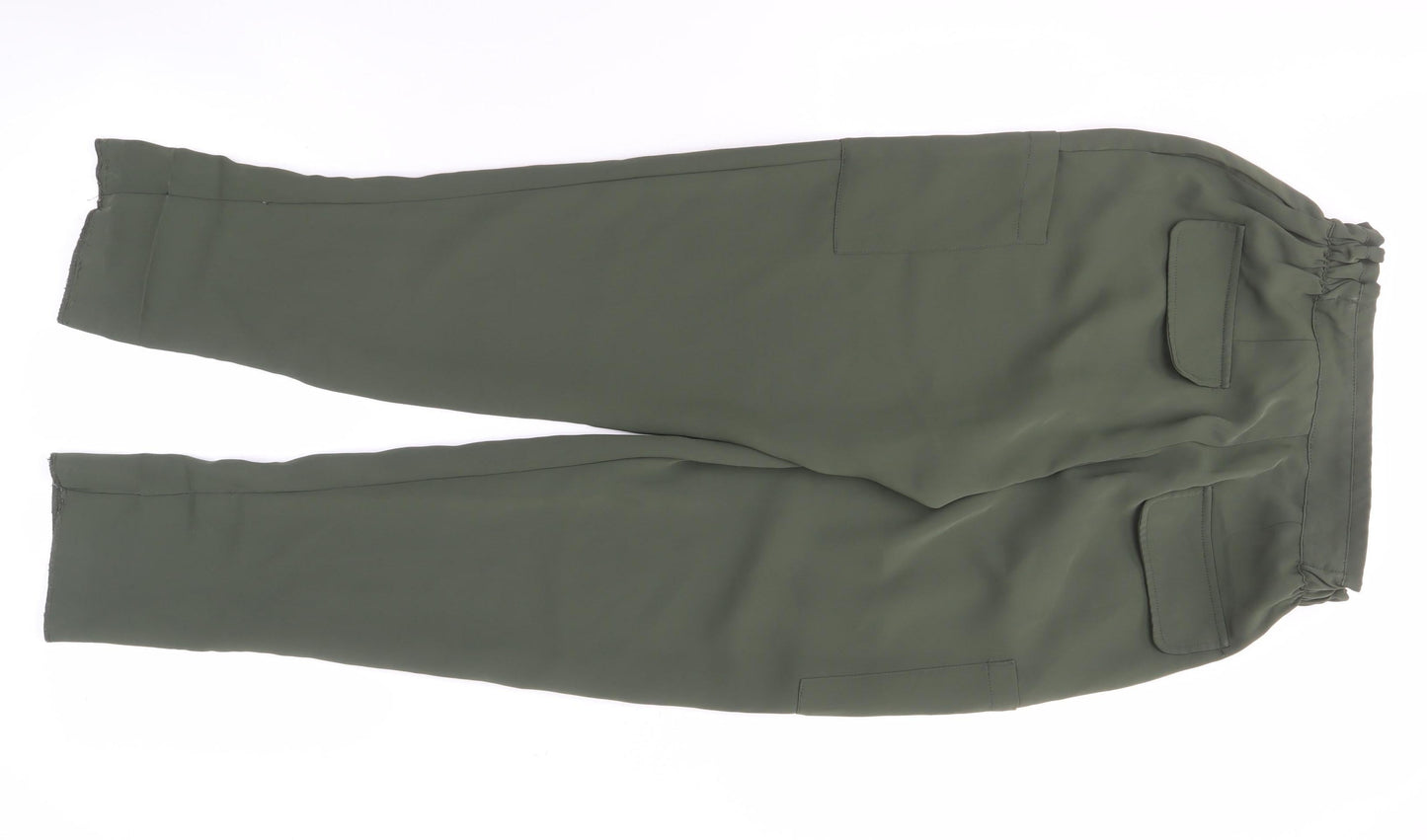 Zara Women's Green Cargo Trousers Size 10, Autumn/Winter Essential