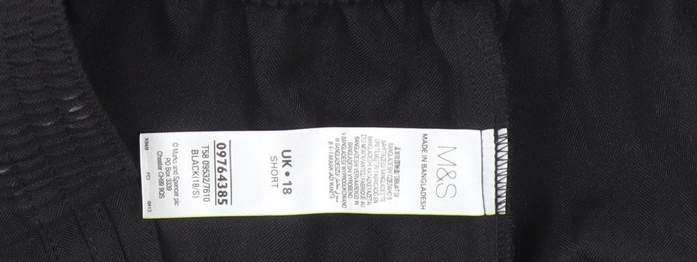 Marks and Spencer Women's Black Trousers Size 18