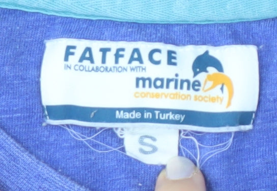 FatFace Men's Blue Graphic T-Shirt Size S