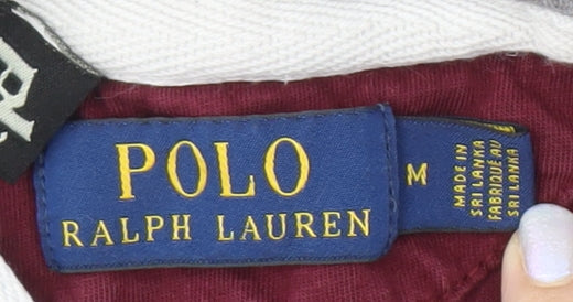 Ralph Lauren Men's Red Henley Hoodie M