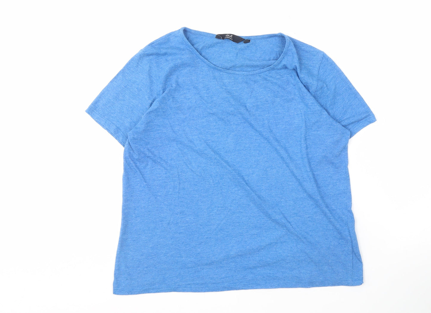 Isle Essentials Women's Blue T-Shirt, Size M, Casual