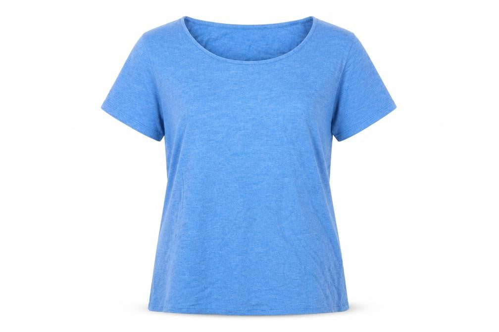 Isle Essentials Women's Blue T-Shirt, Size M, Casual