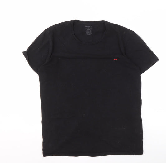 Diesel Men's Black XL Crew Neck T-Shirt