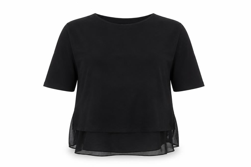 Front view of Wallis Women's Black Knit Top XL