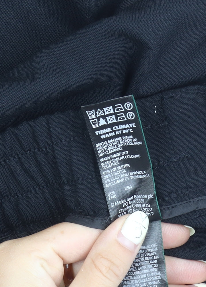 Marks and Spencer Women's Black Trousers Size 20 Regular