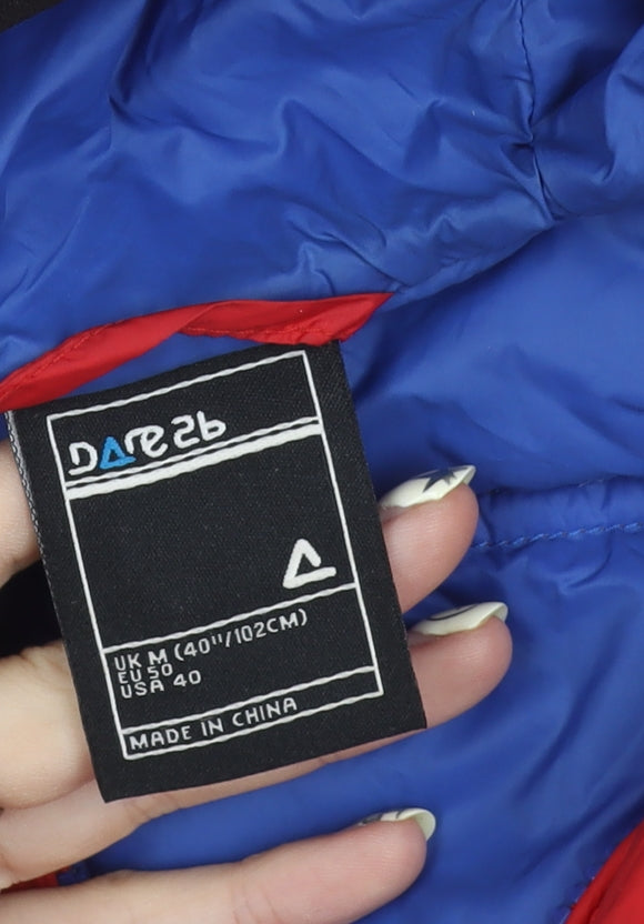 Dare2b Men's Red Puffer Jacket M Hooded Casual