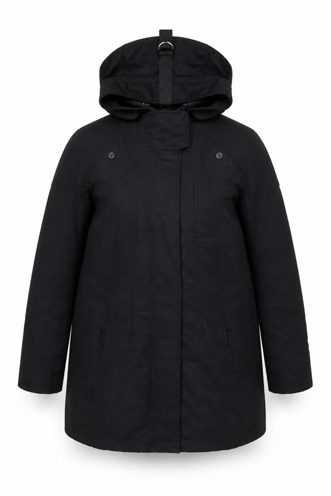 Zara Mens Black Polyester Hooded Jacket S