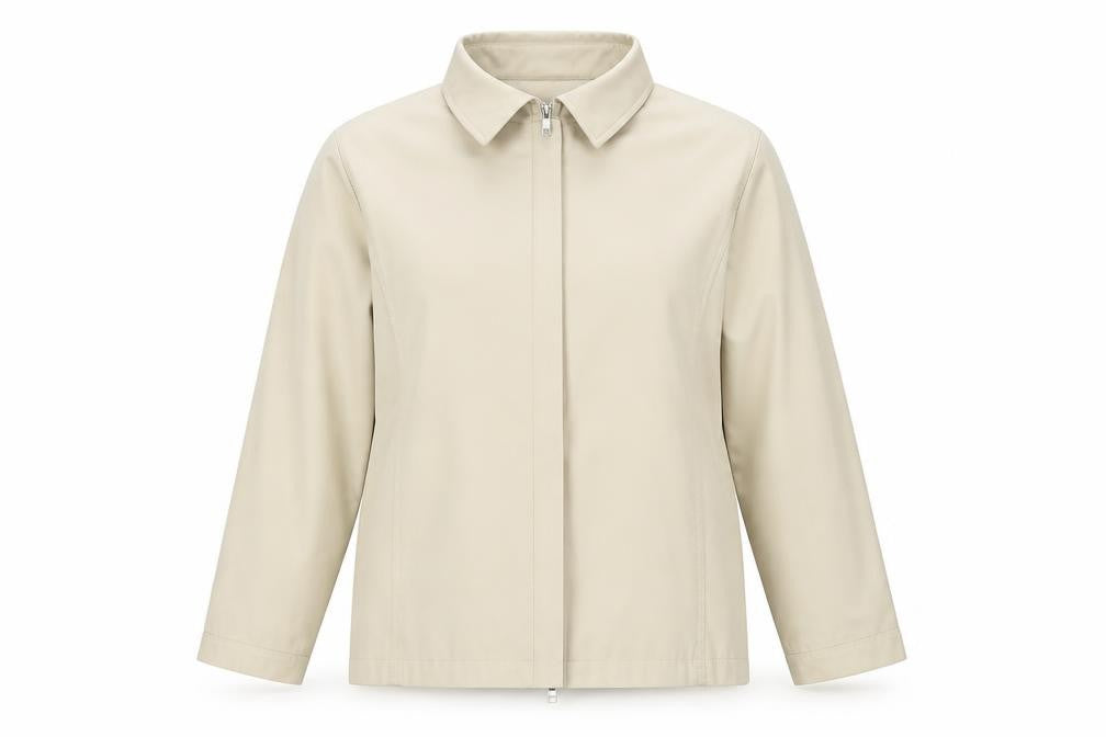 Bonmarché Women's Beige Basic Jacket, M, Collared, Casual