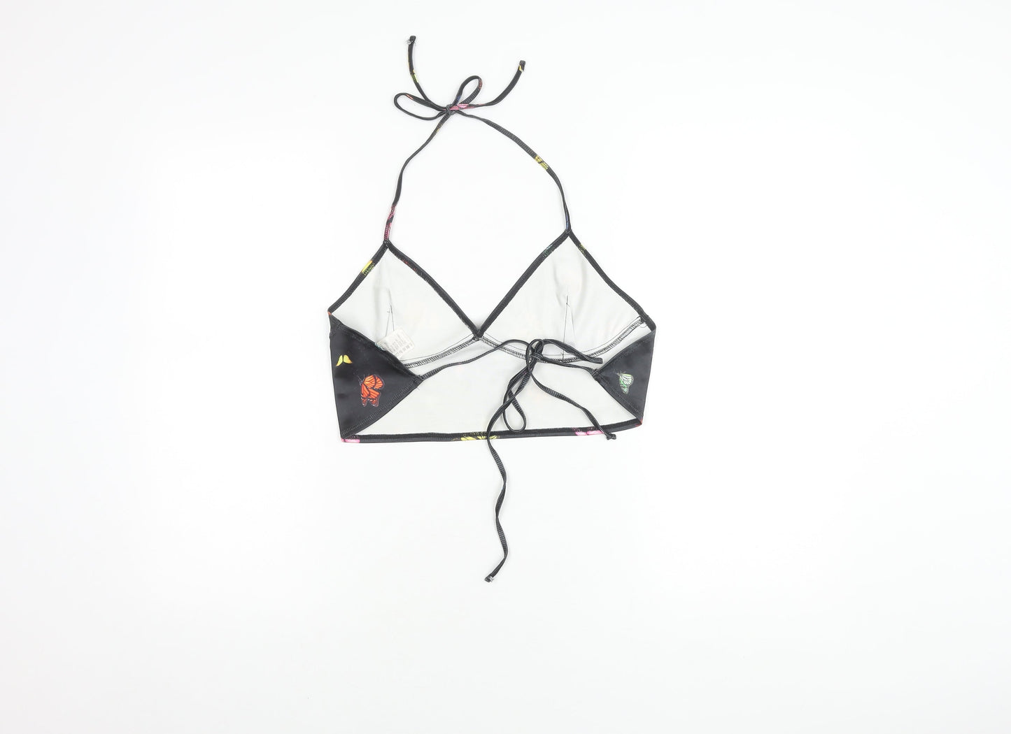Motel Women's Black Butterfly Camisole L Halter Top