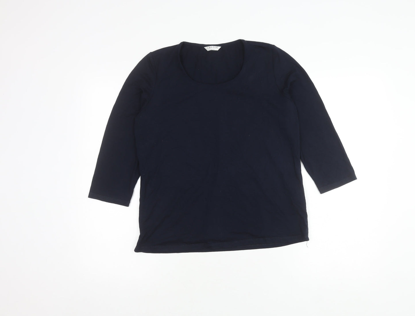 Eastex Women's 3/4 Sleeve Black Top Size 12